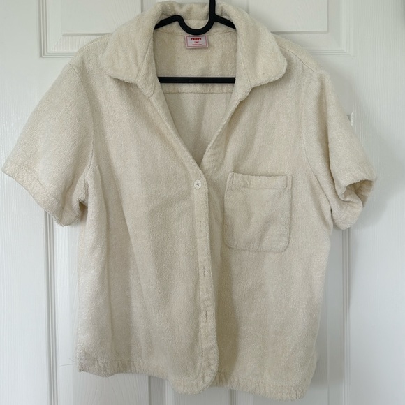 Terry. Button Up - Picture 1 of 3